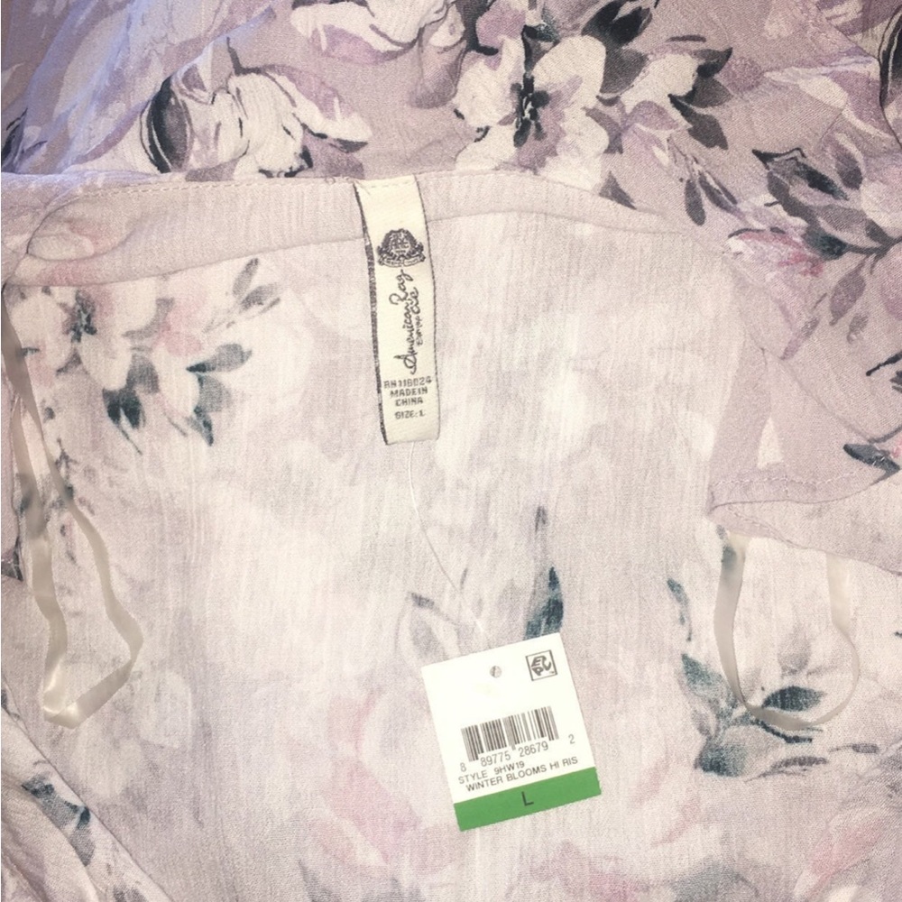 NWT American Rag Peasant Mini Dress size Large - Picture 8 of 9